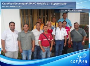 Certificación SIAHO Módulo C - Supervisorio (FRANKS International) Anaco