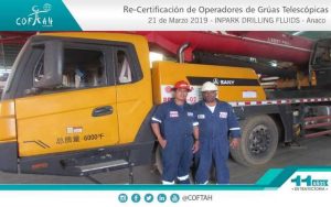 Re-Certificación de Operadores de Grúas Telescópicas (INPARK DRILLING) Anaco