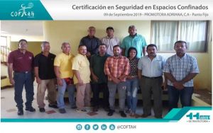 Certificación en Seguridad en Espacios Confinados (PROMADRICA) Punto Fijo