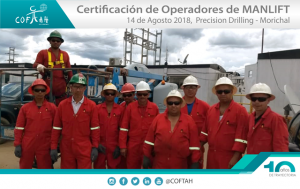 Certificación de Operadores de Manlift (Precision Drilling - ROSNEFT) Morichal