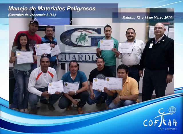 Manejo de Materiales Peligrosos (GUARDIAN) Maturin