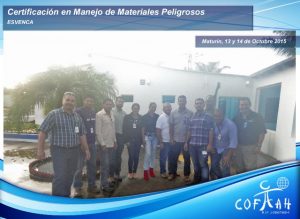 Certificación en Manejo de Materiales Peligrosos (ESVENCA) Maturín