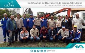 Certificación de Operadores de Brazos Artículados (VENPRECAR) Pto. Ordaz
