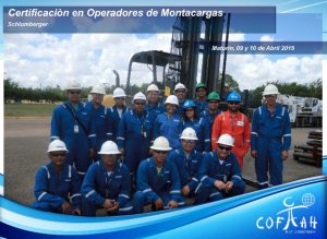 Certificación en Operadores de Montacargas (SCHLUMBERGER) Maturín