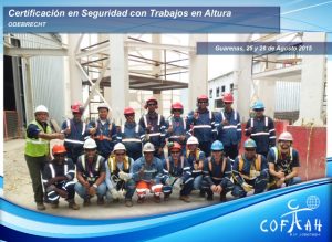 Certificación en Seguridad con Trabajos en Altura (ODEBRECHT) Guarenas