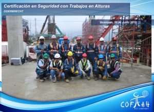 Certificación en Seguridad con Trabajos en Altura (ODEBRECHT) Guarenas