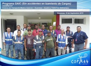 Programa SAIC Sin Accidentes en Izamiento de Cargas (ODEBRECHT) Guarenas