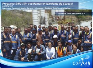 Programa SAIC Sin Accidentes en Izamiento de Cargas (ODEBRECHT) Guarenas