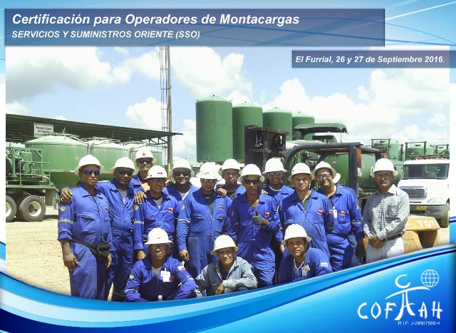 Certificación para Operadores de Montacargas (SSO) El Furrial