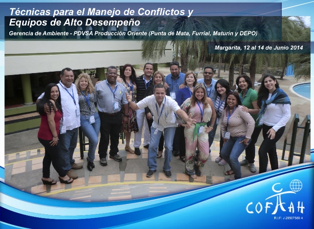 Técnicas para el Manejo de Conflictos y Equipos de Alto Desempeño (PDVSA) Isla de Margarita