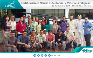 Certificación en Manejo de Sustancias y Materiales Peligrosos (FAMSERCA) Maturín