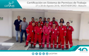 Certificación en Sistema de Permisos de Trabajo (WEATHERFORD) Maturín
