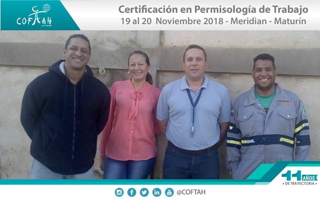 Certificación en Permisología de Trabajo (MERIDEAN) Maturín