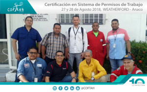 Certificación en Sistema de Permisos de Trabajo (WEATHERFORD) Anaco