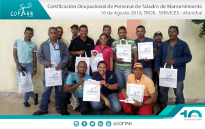 Certificación Ocupacional para Personal de Taladros de Matenimiento (TROIL Services) Morichal
