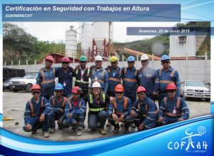 Certificación en Seguridad con Trabajos en Altura (ODEBRECHT) Guarenas