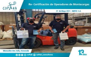 Re-Certificación de Operadores de Montacargas (IMPEX)