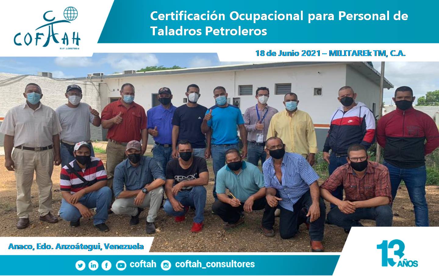 Lee más sobre el artículo Certificación Ocupacional para Personal de Taladros Petroleros en MILITAREK TM. 1era