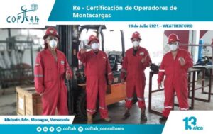 Re-Certificación de Operadores de Montacargas