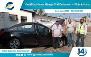 Certificación en Manejo Vial Defensivo – Flota Liviana