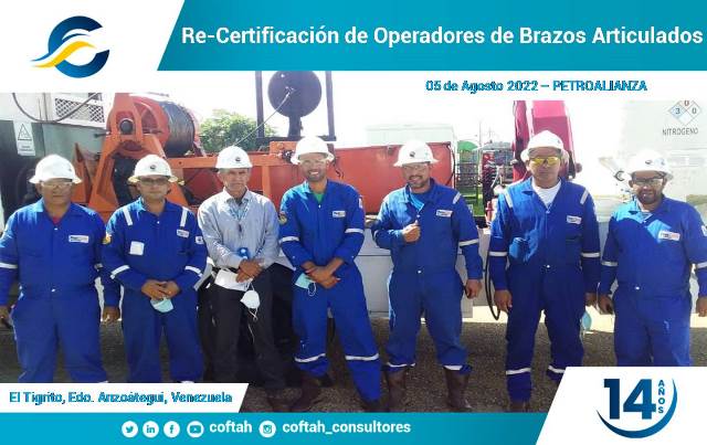 Certificación de Operadores de Brazos Artículados