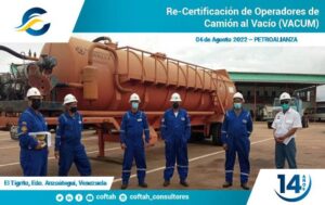 Certificación Operadores de Camiones de Vacío