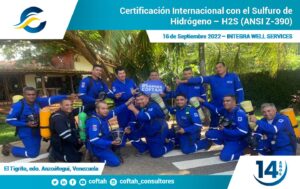Certificación Internacional con el Sulfuro de Hidrógeno H2S (ANSI Z-390)