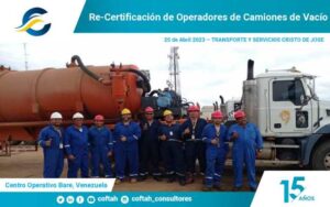 Certificación Operadores de Camiones de Vacío