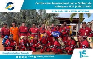 Certificación Internacional con el Sulfuro de Hidrógeno H2S (ANSI Z-390)