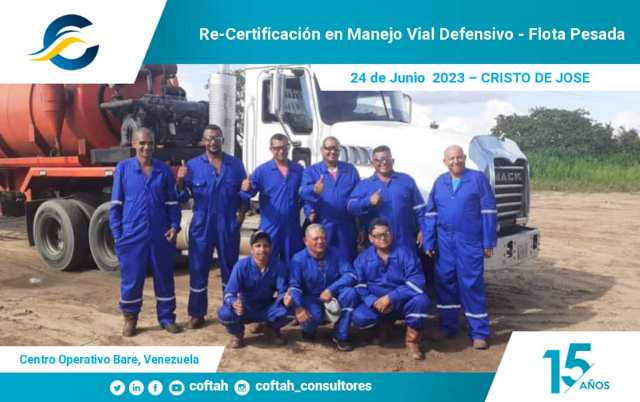 Certificación en Manejo Vial Defensivo – Flota Pesada