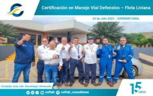 Certificación en Manejo Vial Defensivo – Flota Liviana