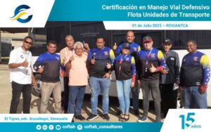 Certificación en Manejo Vial Defensivo – Flota Unidades de Transporte