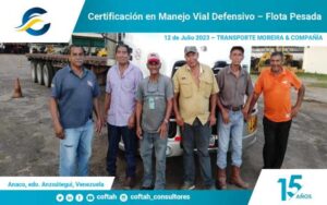 Certificación en Manejo Vial Defensivo – Flota Pesada