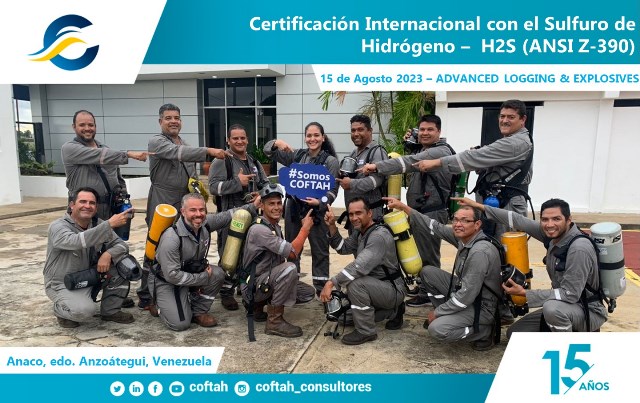 Certificación Internacional con el Sulfuro de Hidrógeno H2S (ANSI Z-390)