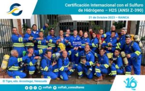 Certificación Internacional con el Sulfuro de Hidrógeno H2S (ANSI Z-390)