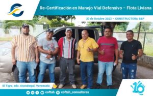 Certificación en Manejo Vial Defensivo – Flota Liviana