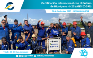 Certificación Internacional con el Sulfuro de Hidrógeno H2S (ANSI Z-390)