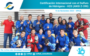 Certificación Internacional con el Sulfuro de Hidrógeno H2S (ANSI Z-390)