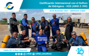 Certificación Internacional con el Sulfuro de Hidrógeno H2S (ANSI Z-390)