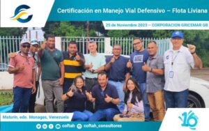 Certificación en Manejo Vial Defensivo – Flota Liviana