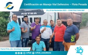 Certificación en Manejo Vial Defensivo – Flota Pesada