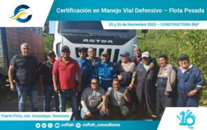 Certificación en Manejo Vial Defensivo – Flota Pesada