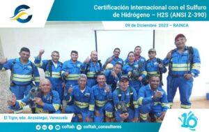 Certificación Internacional con el Sulfuro de Hidrógeno H2S (ANSI Z-390)