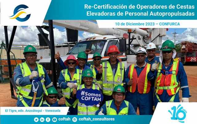 Certificación de Operadores de Cestas Elevadoras de Personal Autopropulsadas