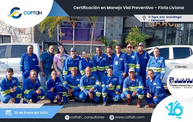 Certificación en Manejo Vial Preventivo – Flota Liviana