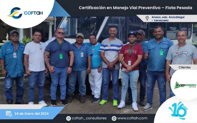 Certificación en Manejo Vial Preventivo – Flota Pesada