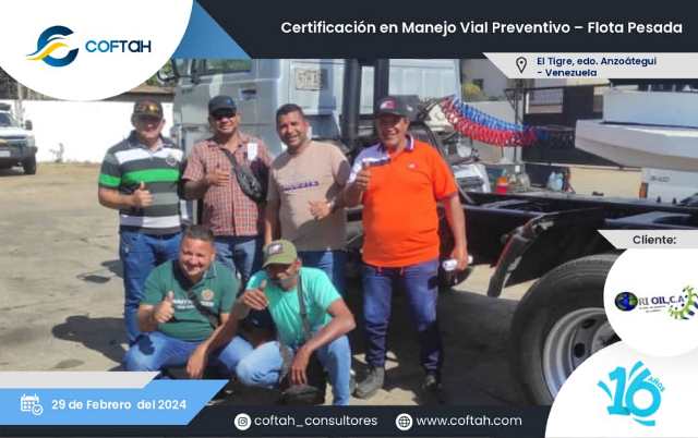 Certificación en Manejo Vial Preventivo – Flota Pesada
