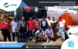 Certificación de Operadores y Ayudantes de Camiones de Vacío