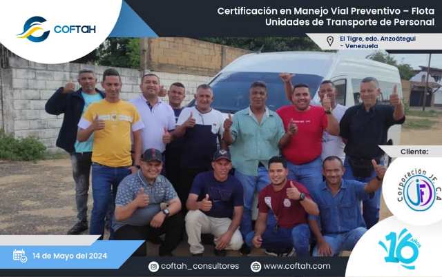 Certificación en Manejo Vial Preventivo - Flota Unidades de Transporte de Personal