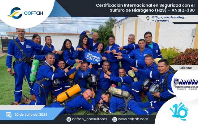 Certificación Internacional con el Sulfuro de Hidrógeno H2S (ANSI Z-390)